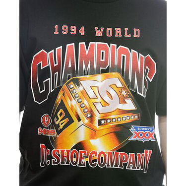 T-shirt DC DC Champion Ring T-Shirt Size L Svart | ADYZT05430-KVJ0, 1