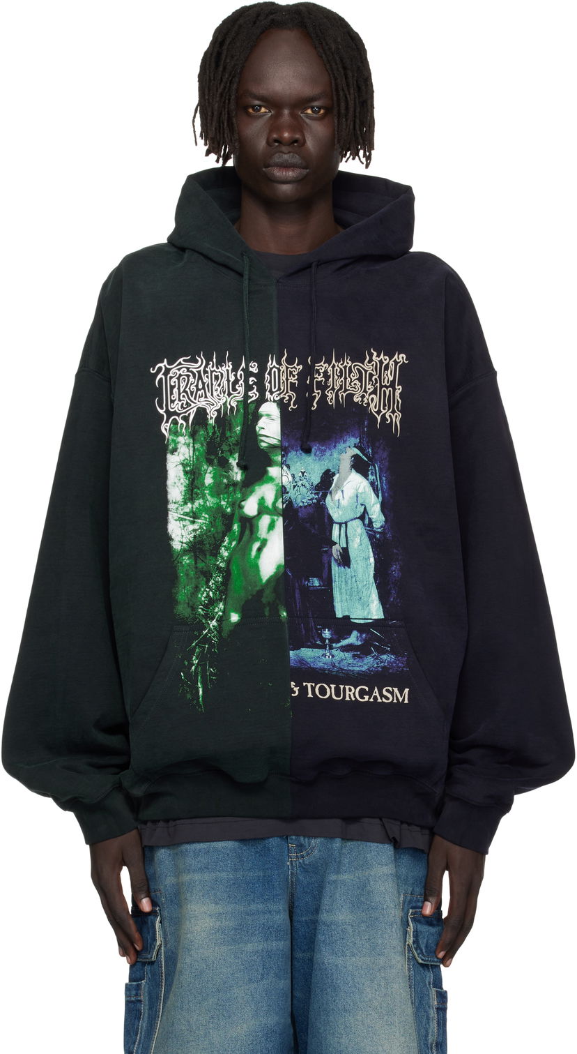 Sweatshirt VETEMENTS Vetements Cradle of Filth Cut-Up Oversized Hoodie Flerfärgad | UCF76HD850EN