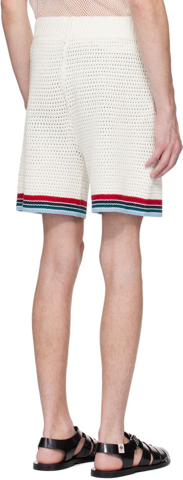 Shorts Casablanca Casablanca Gothic Crochet Shorts Vit | MS25-KW-921-01, 2