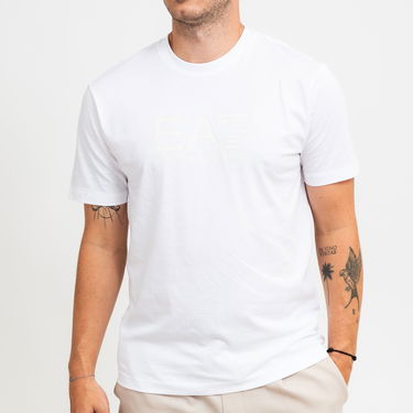T-shirt Emporio Armani EA7 T-Shirt With Logo Print Vit | 6DPT81-PJVPZ-1100, 2