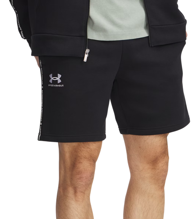 Shorts Under Armour UA Icon Fleece Taping Shorts Svart | 1390299-001
