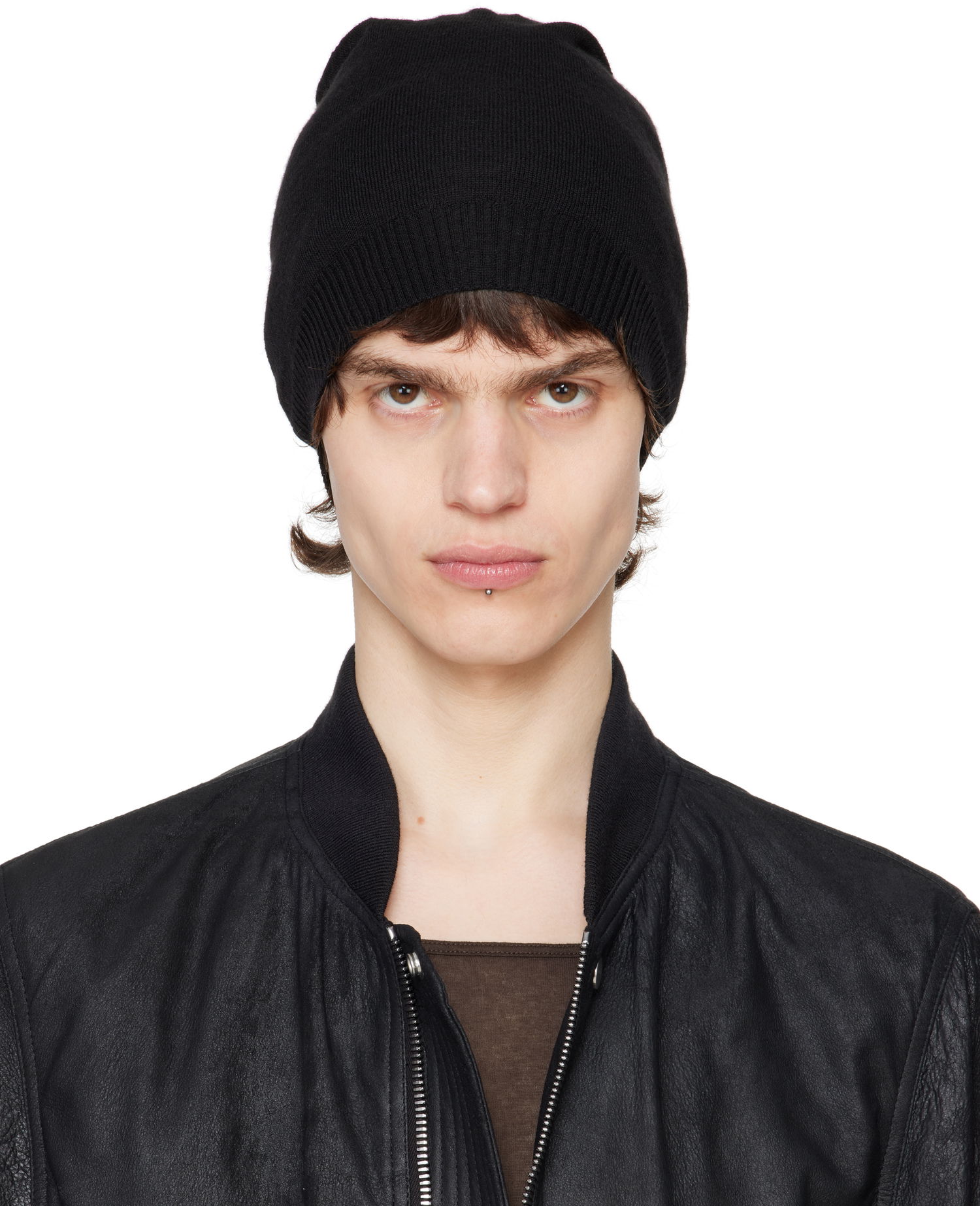 Mössa Rick Owens Rick Owens Hollywood Medium Beanie Svart | RU01E5494 M, 0