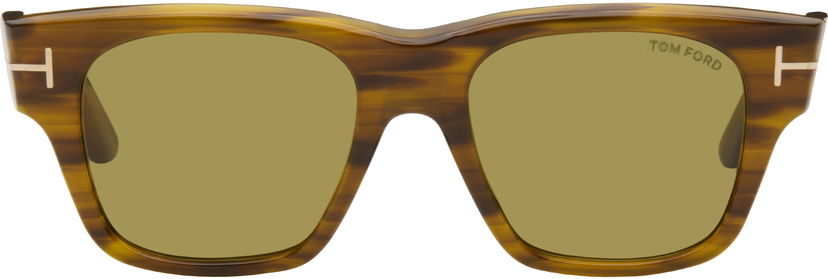 Solglasögon Tom Ford Tom Ford Caine Sunglasses Brun | FT1280_5355N