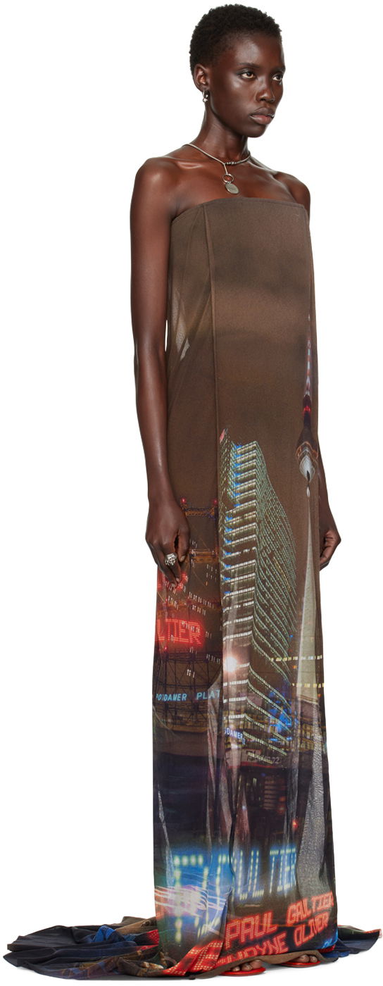 Klä Jean Paul Gaultier Shayne Oliver Edition Maxi Dress Flerfärgad | 24/27-F-RO181-T551-60405030, 1
