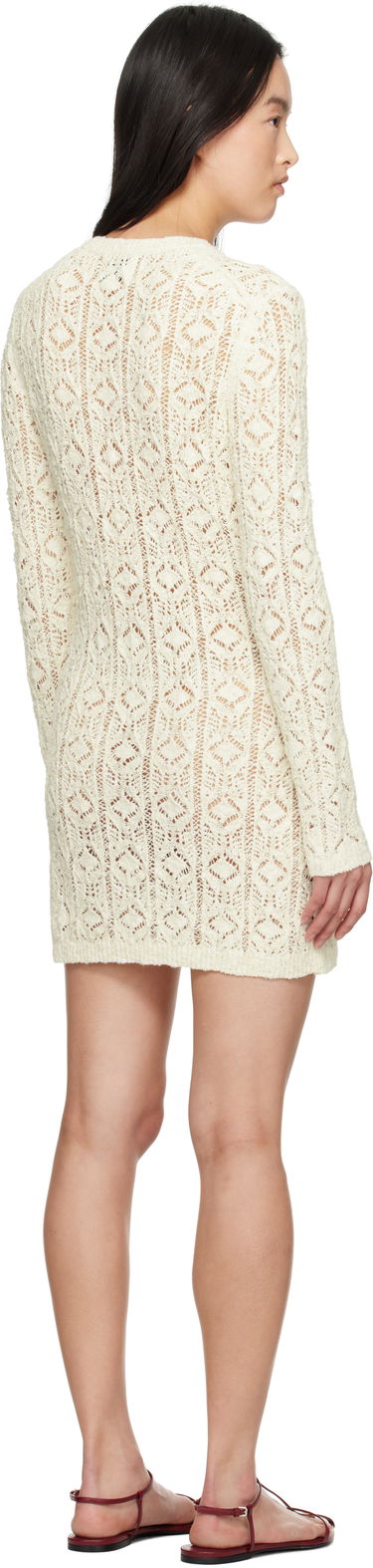 Klä Loulou de Saison Loulou de Saison Evan Knit Minidress Vit | EVAN, 2