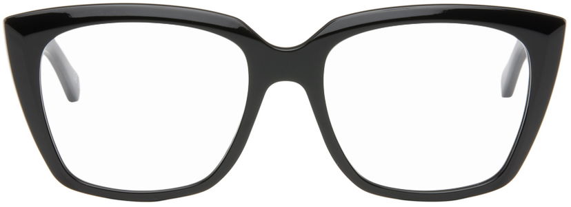 Solglasögon Balenciaga Black Cat-Eye Glasses Svart | BB0062O-001