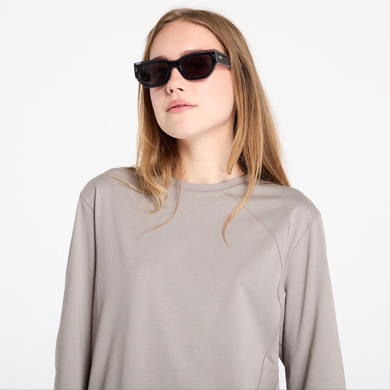 T-shirt Post Archive Faction (PAF) 7.0 Long Sleeve Center T-Shirt Grå | 70TLSCWG-GRY, 1