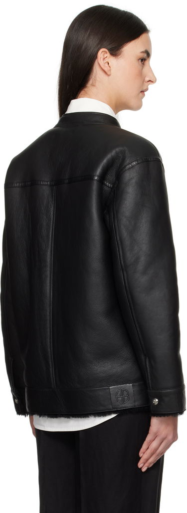 Jacka Anine Bing Anine Bing Henry Shearling Jacket Svart | A-01-10450-BLK1, 2