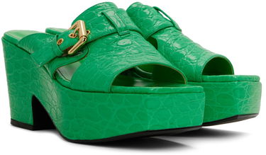 Tillbehör BY FAR BY FAR Lenka Heeled Sandals Grön | 22SSLNKSPGCCE, 3