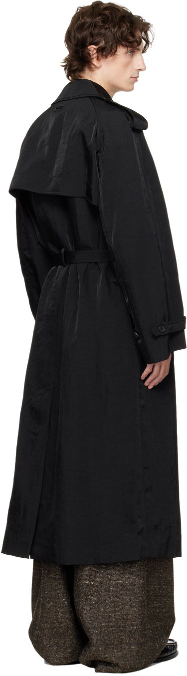 Trenchcoat JW Anderson JW Anderson Double-Breasted Trench Coat Svart | CO0338-PG1818, 2