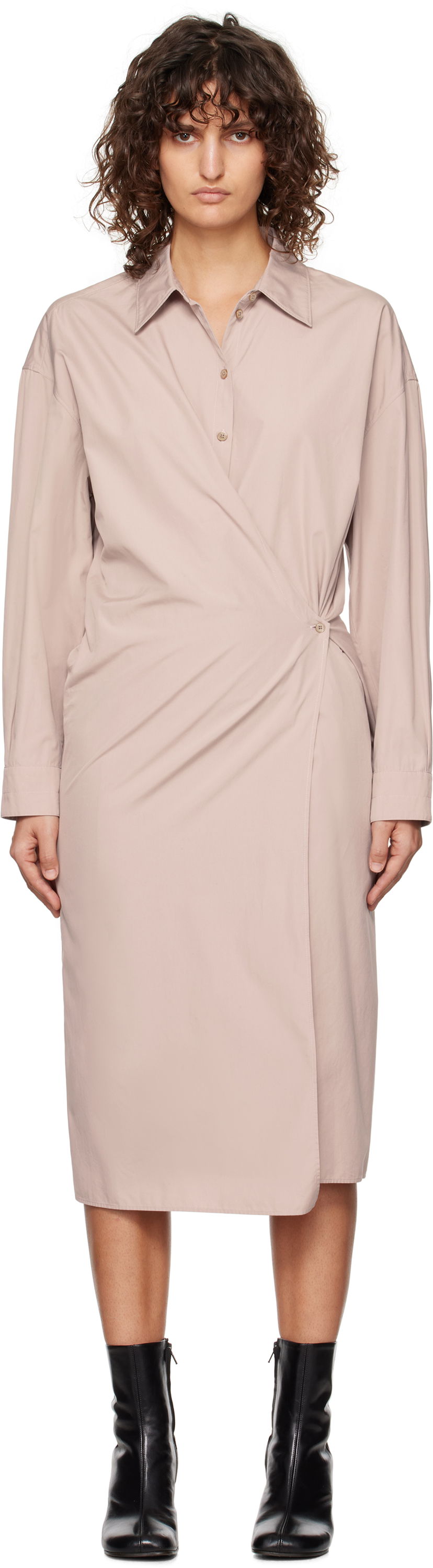 Klä LEMAIRE Lemaire Midi Dress Rosa | DR1092 LF839