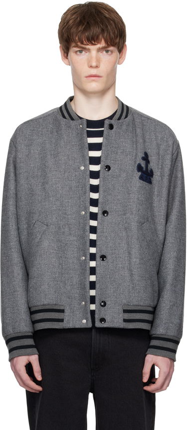 Bomberjacka A.P.C. A.P.C. Micka Wool Bomber Jacket Grå | WVBEB-M32010, 0