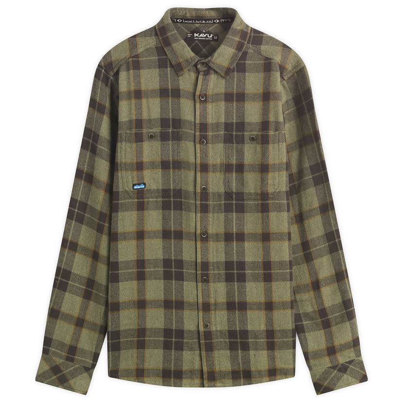 Skjorta KAVU Big Joe Flannel Shirt Grön | 510-2706