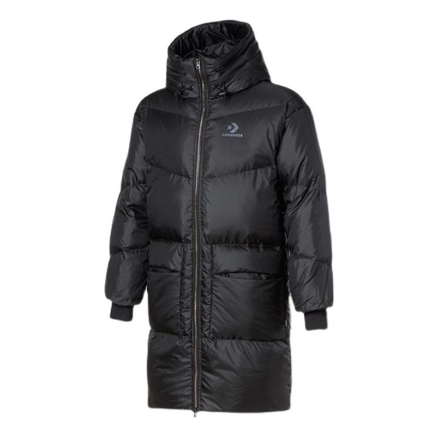 Pufferjacka Converse Long Down Jacket Svart | 10019328-A05, 0