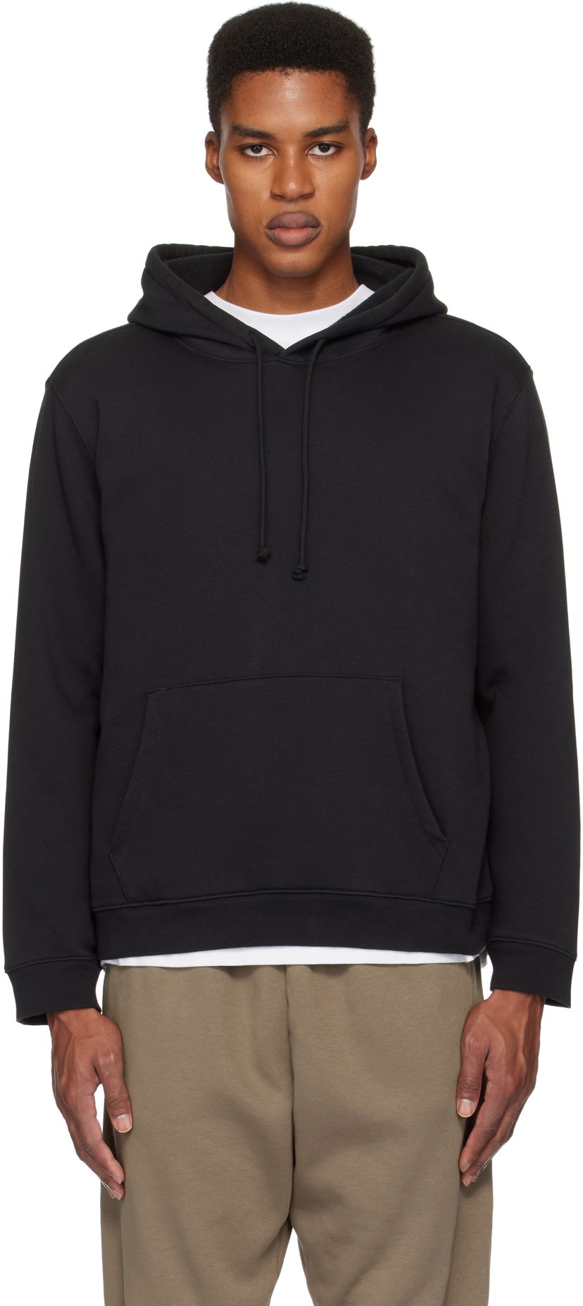Sweatshirt SKIMS SKIMS Fleece Lounge Hoodie Svart | TP-PLO-5425M