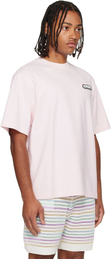T-shirt Casablanca 'Casa' Racing Oversized Short Sleeve T-shirt Rosa | M-AW25-JTS-044-01, 1