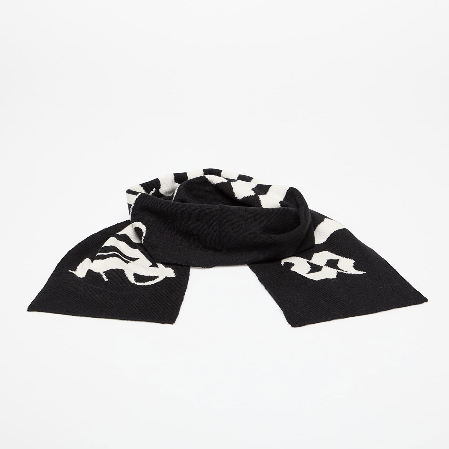 Halsduk Palm Angels Palm Angels Logo Knit Scarf Svart | PBMA008C99KNI0021003, 0