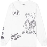 T-shirt Neighborhood Long Sleeve LS-17 T-Shirt Vit | 232PCNH-LT17-WH, 1