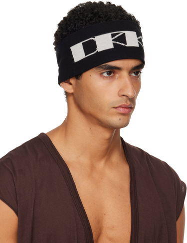 Hatt Rick Owens Rick Owens DRKSHDW Concordians Cotton Headband Svart | DA02E7480 KP6, 1