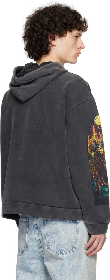 Sweatshirt Who Decides War Who Decides War Anvil Print Hoodie Svart | 1110020030SS25, 2