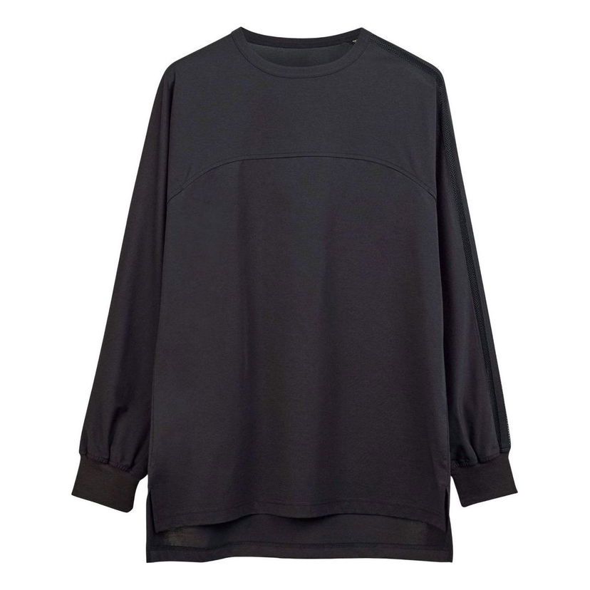 Sweater adidas Originals Y-3 Mesh Stripes Long Sleeve Top Svart | JL8309