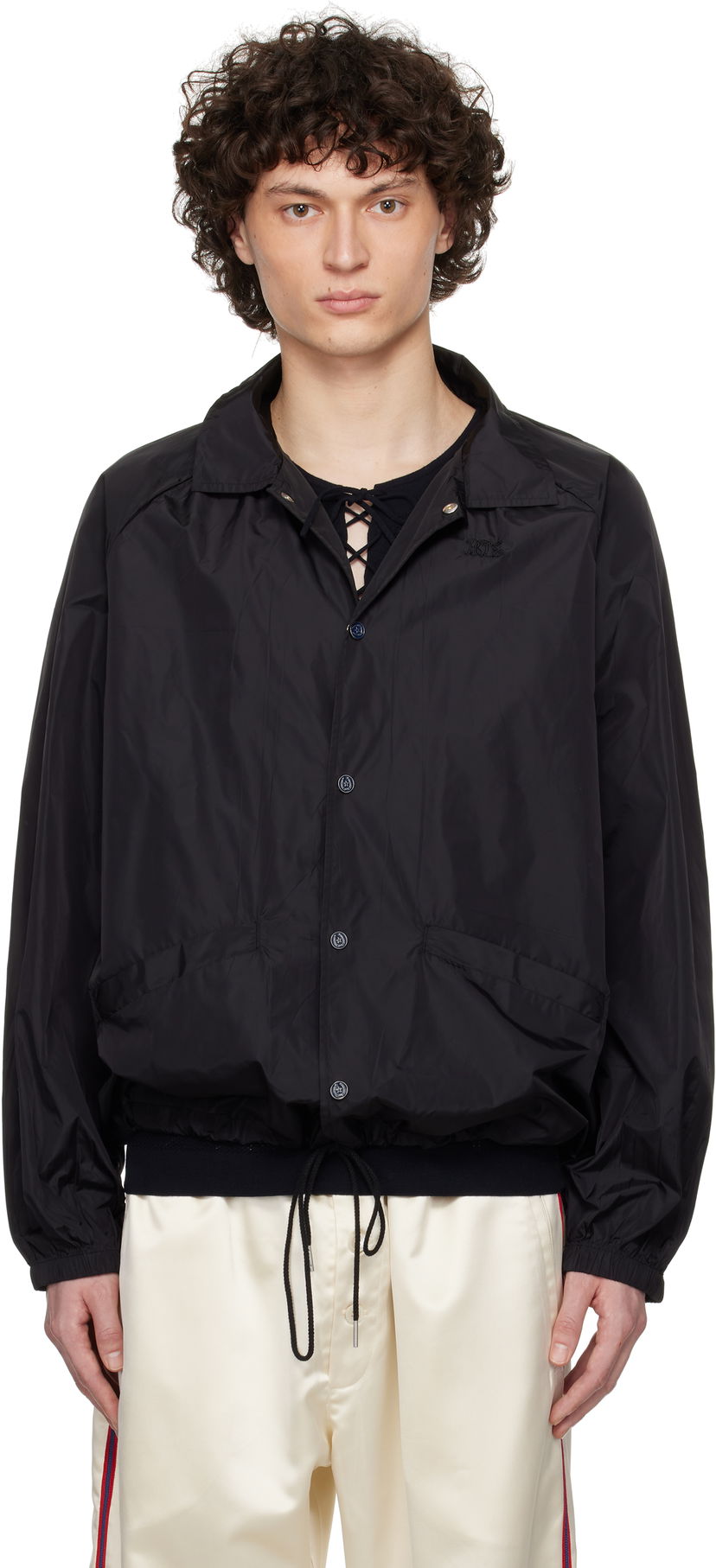 Vindjacka Bode Bode Nylon Track Jacket Svart | MRS25JA026