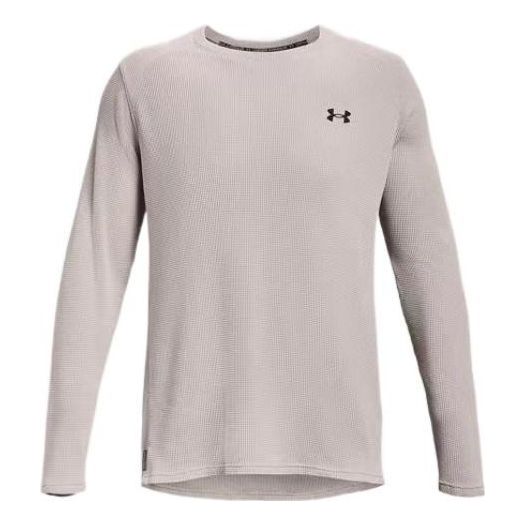 Sweater Under Armour Men's Waffle Crewneck Long Sleeve T-Shirt Grå | 1373179-592
