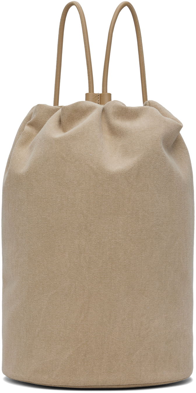 Tygpåse The Row Canvas Backpack Beige | W1296M-W763