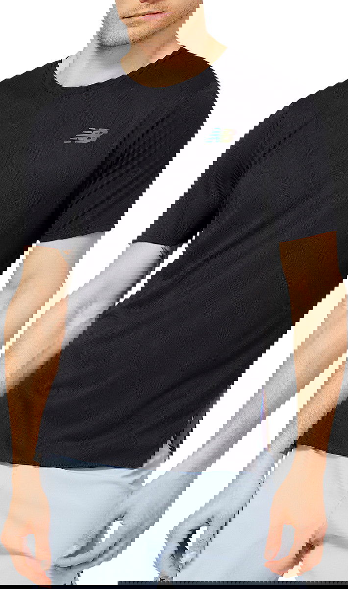 T-shirt New Balance Q Speed Svart | mt23281-bk, 0