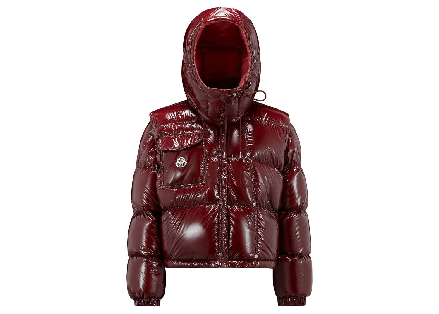 Pufferjacka Moncler Karakorum Ripstop Short Down Jacket Burgundy Bourgogne | I20931A0018359607436, 0