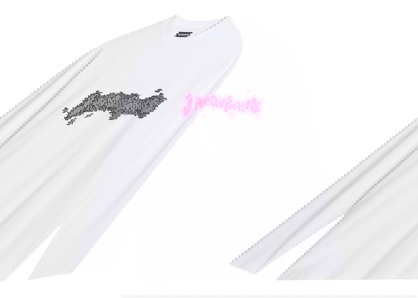 T-shirt Jacquemus Le Desenho Manches Longues Daisy Logo Long Sleeve Vit | 235JS122-2003-1DK, 0