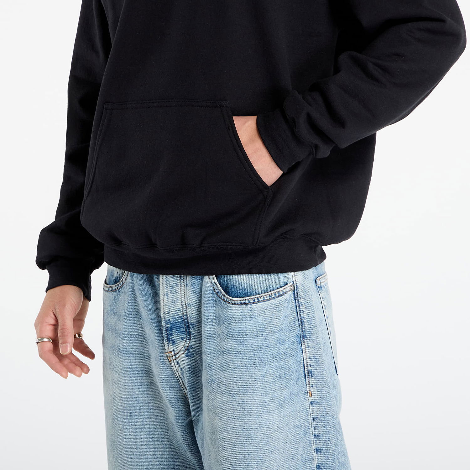 Sweatshirt Thrasher Chrome Genuine Hoodie M Svart | 145763, 1
