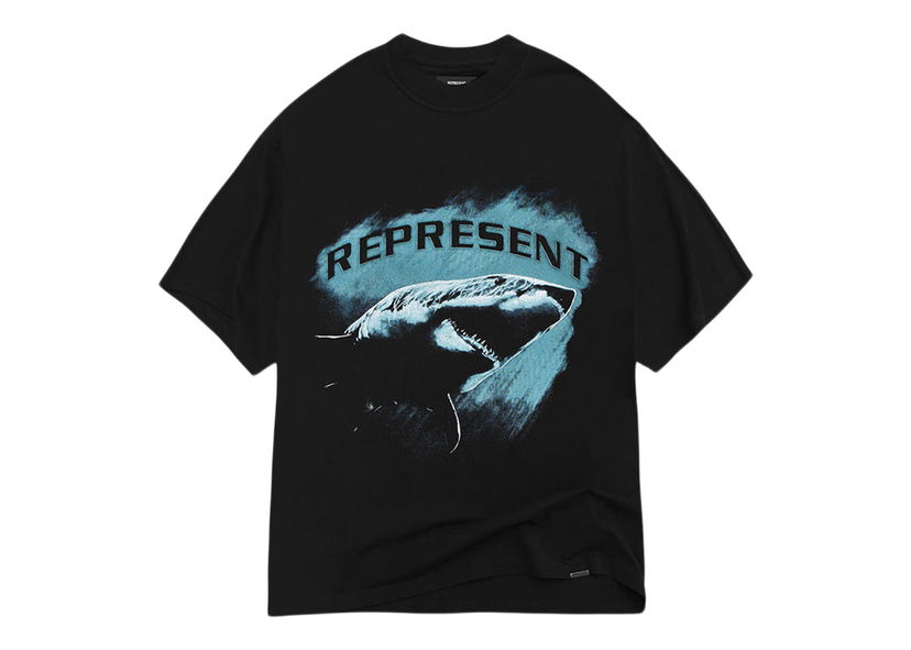 T-shirt Represent Clo Represent Shark T-Shirt Black Svart | M05200-01