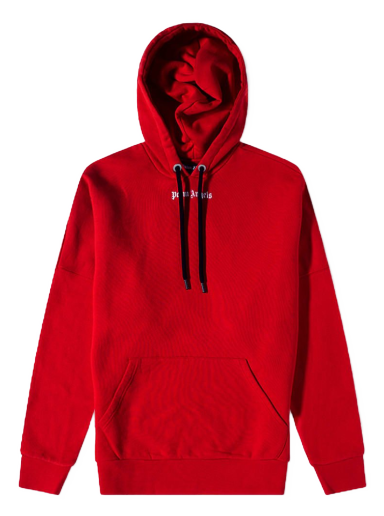 Sweatshirt Palm Angels Logo Popover Hoody Röd | PMBB036C99FLE0032510