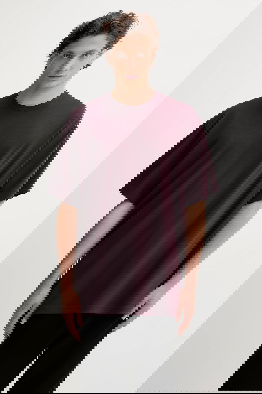 T-shirt Y-3 Y-3 Premium Short Sleeve T-Shirt Bourgogne | JY8162, 0