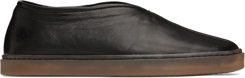 Kläder LEMAIRE Lemaire Linoleum Piped Loafers Svart | FO0099 LL0003