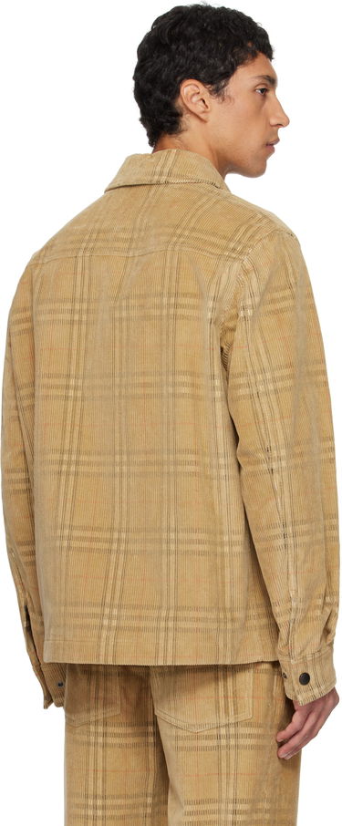 Skjorta Burberry Burberry Check Corduroy Overshirt Beige | 8113164, 2