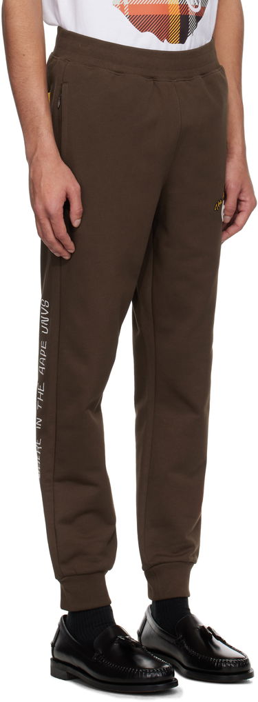 Träningsbyxor AAPE by A Bathing Ape AAPE by A Bathing Ape 'AAPE' Basic Sweatpants Brun | AAPPTMB698XXNBWD, 1