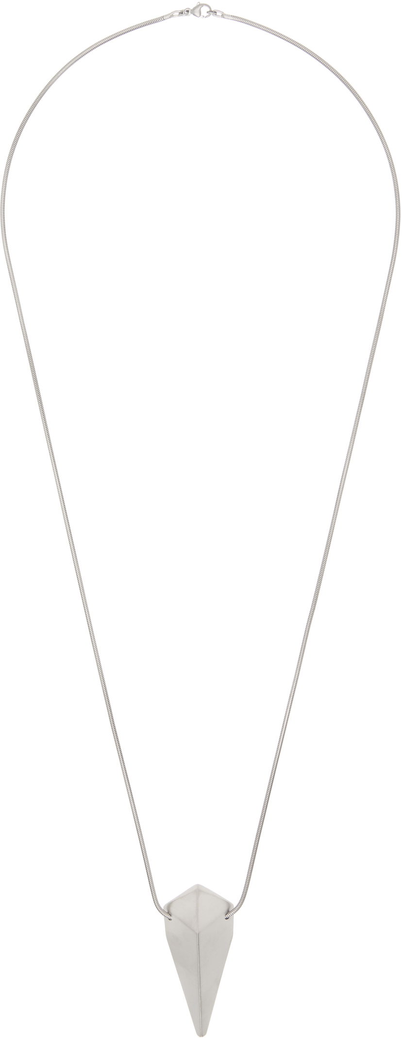 Halsband Rick Owens Rick Owens Hollywood Pyramid Charm Necklace Metallisk | RJ0000091 MMT