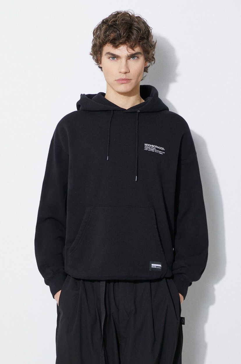 Sweatshirt Neighborhood NEIGHBORHOOD Plain Sweat Parka Hoodie Svart | 241FPNH.CSM02