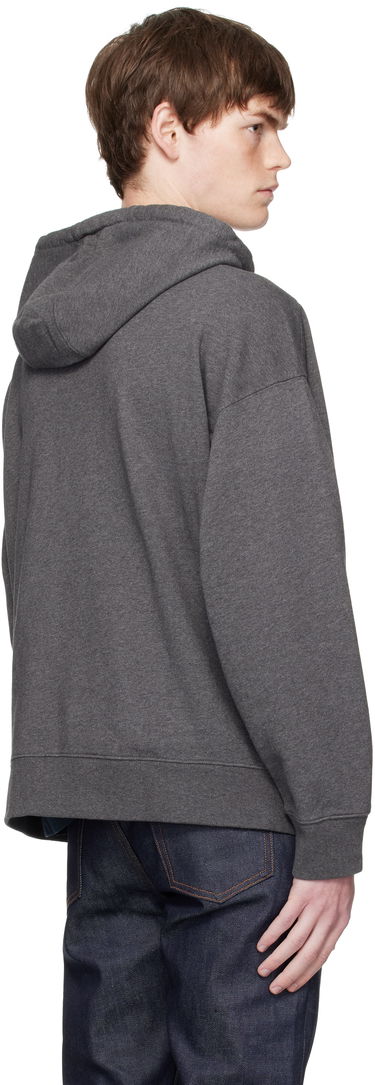 Sweatshirt MAISON KITSUNÉ Kitsuné Fox Head Patch Oversize Fullzip Hoodie Grå | PM02138KM0340, 2