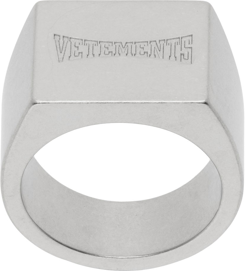 Ringa VETEMENTS Vetements Boxing Logo Signet Ring Metallisk | UH76RI160S