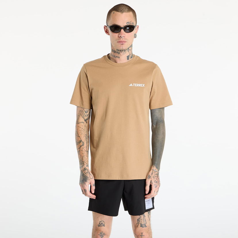 T-shirt adidas Performance Terrex Graphic T-Shirt Beige | JX3853