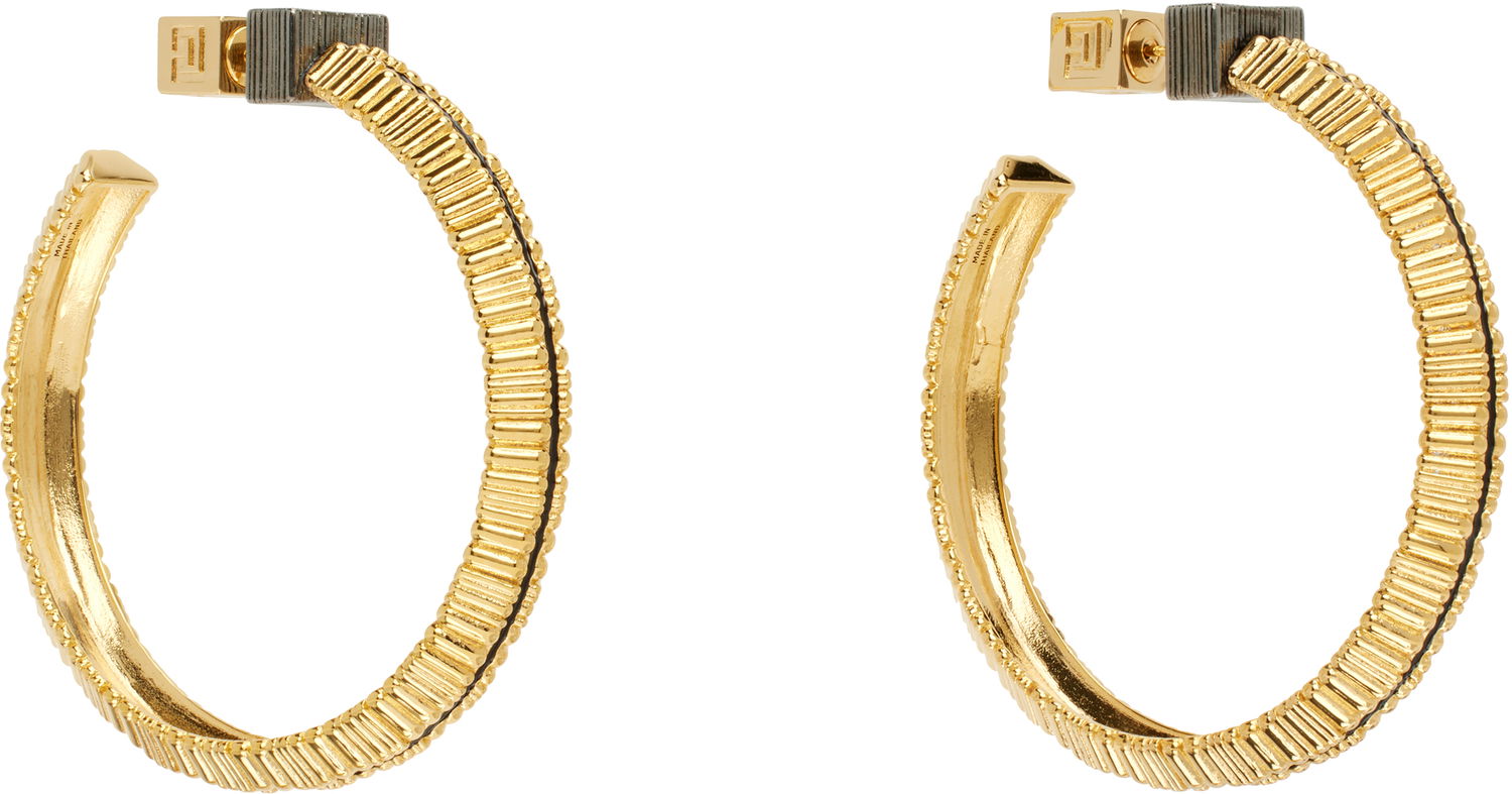 Örhängen Balmain Balmain Perfume Hoop Earrings Gul | EN0XK486MBEL, 1