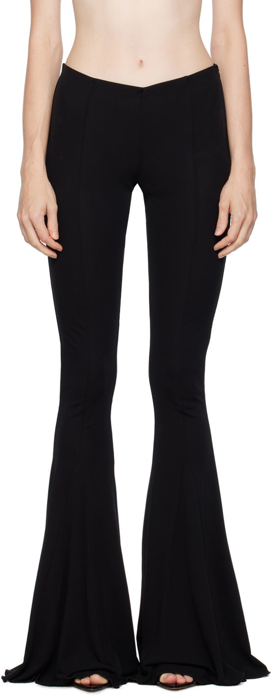 Byxor Blumarine Flared Trousers Svart | P344P010A