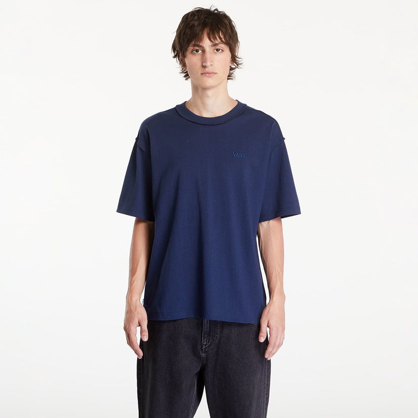 T-shirt Vans LX Premium Short Sleeve T-Shirt Dress Blues Mörkblå | VN000GBYLKZ1
