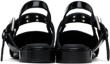 Klä rag & bone rag & bone Astra Leather Slingback Ballerina Flats Svart | WFF24FF000PA0, 1