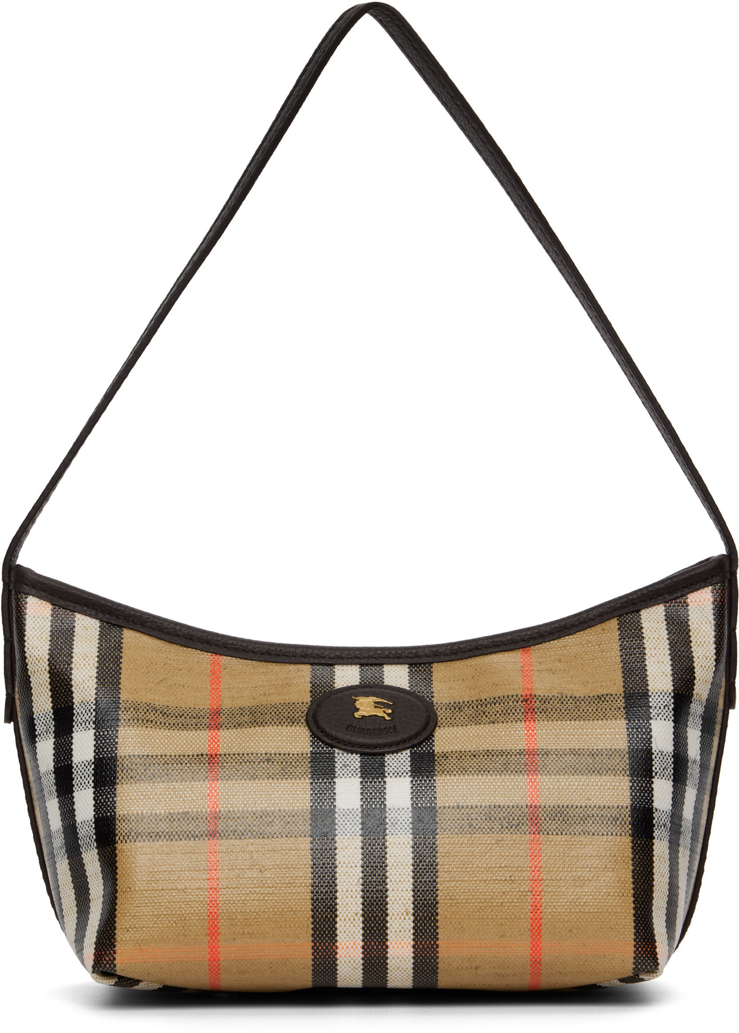 Axelväska Burberry Burberry Mini Highlands Shoulder Bag Beige | 8112278, 0