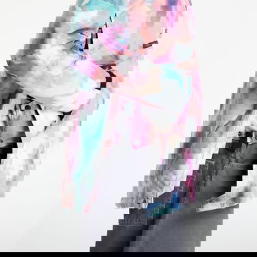 Jacka Horsefeathers Fiora Swirl Print Hooded Anorak Jacket Flerfärgad | OW230A, 3