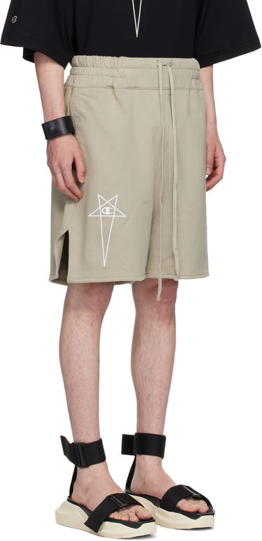 Shorts Rick Owens Rick Owens Champion Edition French Terry Shorts Svart | CM01E1683 CHFE FELPA, 4